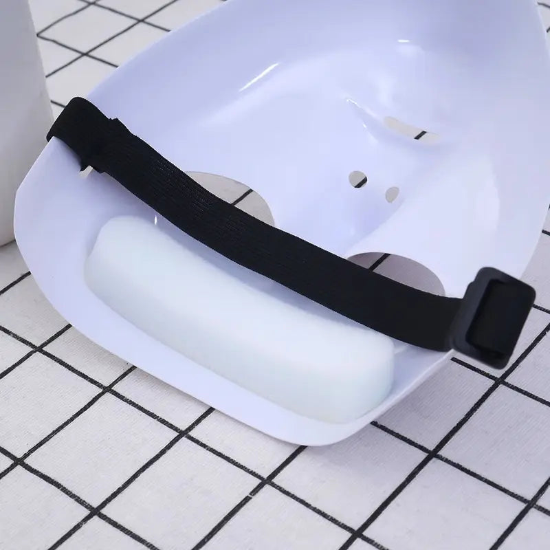 Halloween PVC White Face Mask for Parties and Cosplay - Unisex