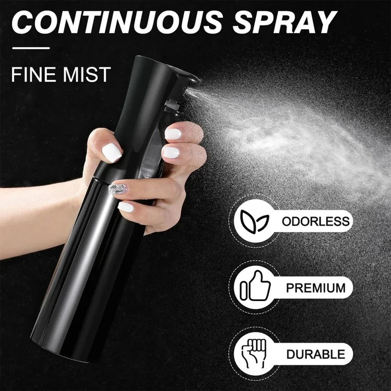High Pressure Hairdressing Spray Bottle for Salon & Home Use - Fine Mist Atomizer