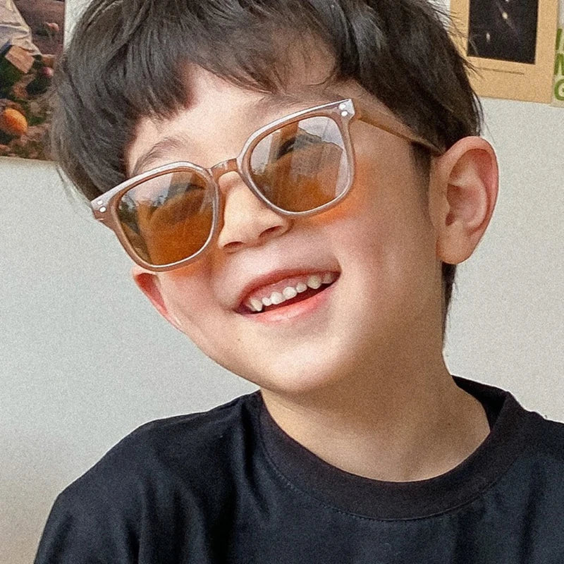 Children's UV400 Square Sunglasses - Fashion Kids Outdoor Sun Protection