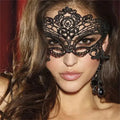Black Queen Lace Mask with Embroidery for Masquerade Costume Woman Accessories
