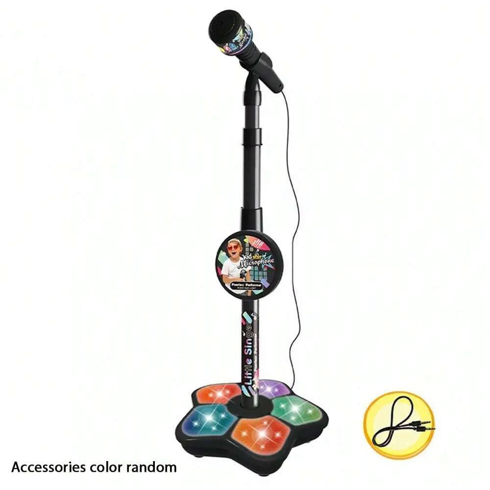 Kids Microphone Stand Toy for Children’s Karaoke & Pretend Play - Portable & Durable