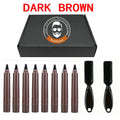 Beard Filling Pen Kit for Thickening & Coloring - Waterproof Men Cosmetic