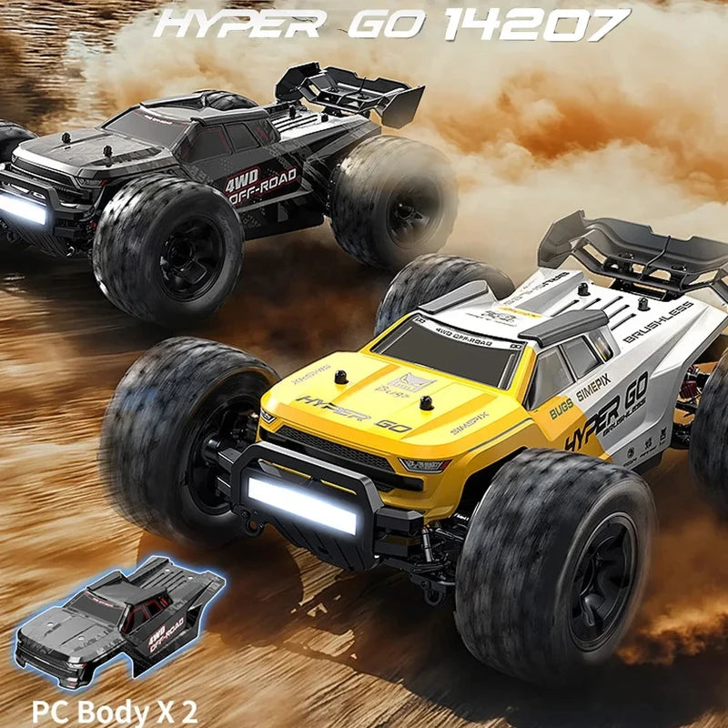 1/14 Scale Brushless Off-Road RC Car - High-Speed 53KM/H Remote Control Vehicle