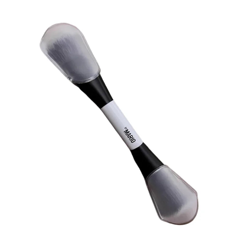 2-in-1 Highlight and Blush Makeup Brush - Soft Fiber Face Tool