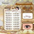 Self-Adhesive False Eyelashes Natural Look Wispy Fluffy 11-13mm Makeup