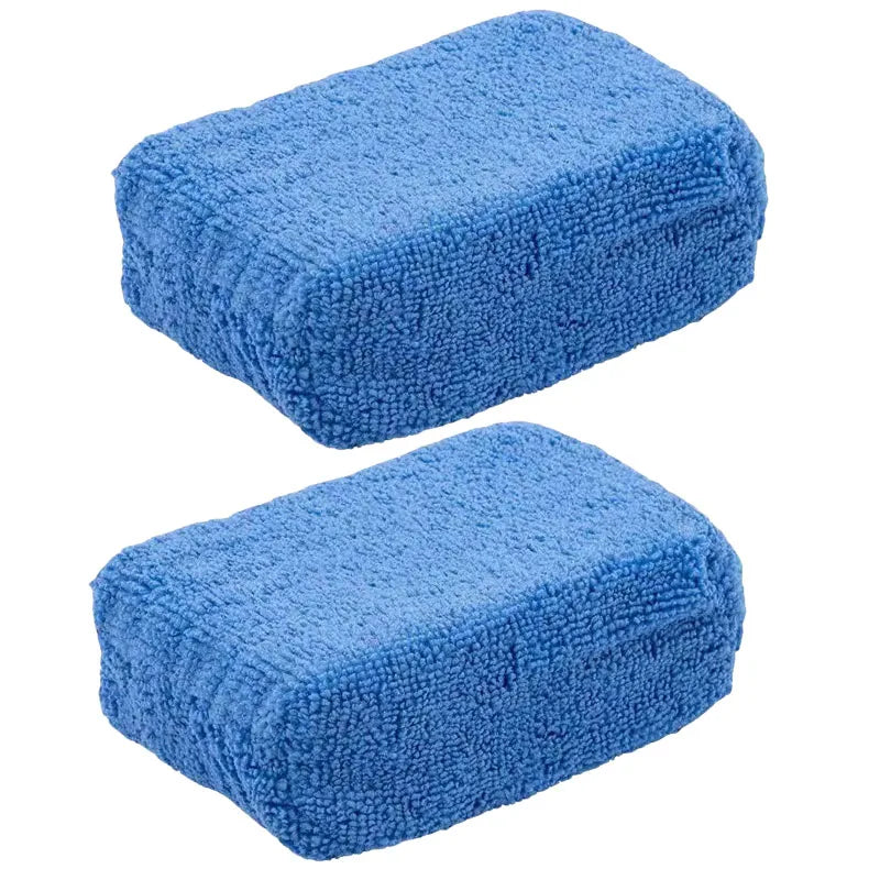 Car Wax Applicator Pads Microfiber Sponges for Polishing & Detailing, Reusable