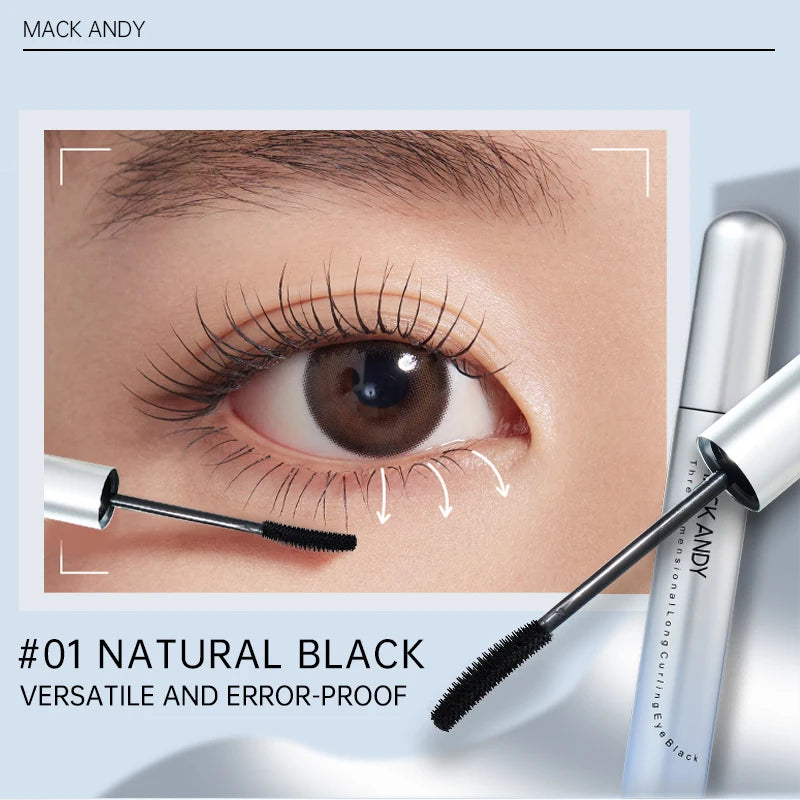 Volumizing Waterproof Mascara with Curl & Lengthening Formula - Black