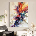 Abstract Woman Oil Painting Wall Art No Frame Thick Acrylic Texture Canvas