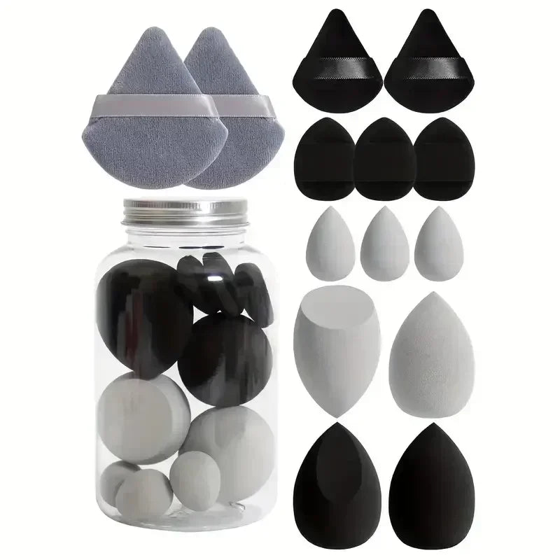 12/14Pcs Makeup Sponge Set for Foundation Blending Cosmetic Puff Beauty Egg