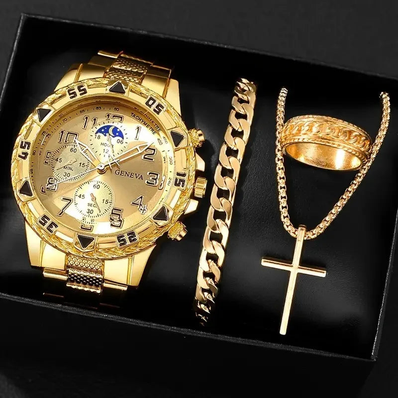 1/4pcs Watch Accessory Set for Men and Women - Decorative Jewelry