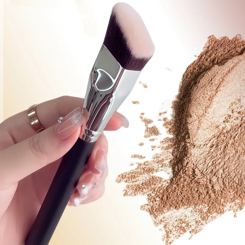 Professional Flat Head Foundation Makeup Brush - Contour Trapezoidal Tool