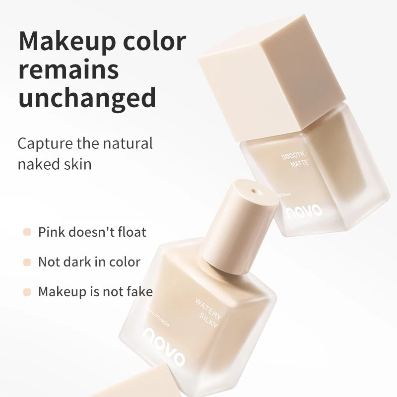 Long-Lasting Foundation Makeup with Oil Control & Concealer - Natural Matte Finish