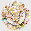 50 Pcs Cartoon Graffiti Stickers for Luggage Laptop Skateboard Waterproof Decals