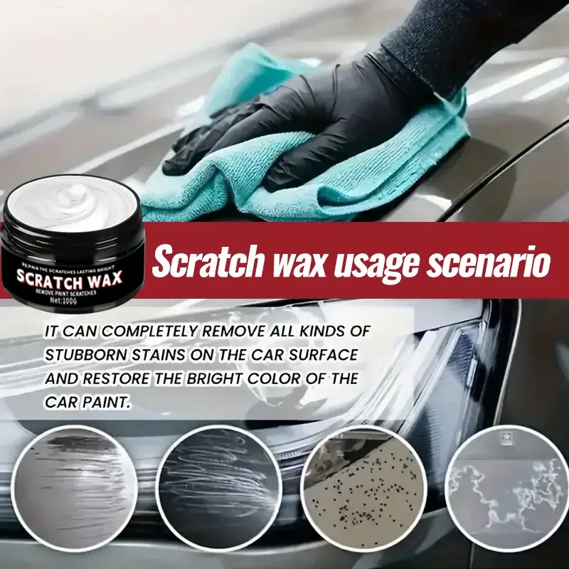 Car Scratch Wax - Swirl Remover & Gloss Enhancer for All Paint Colors