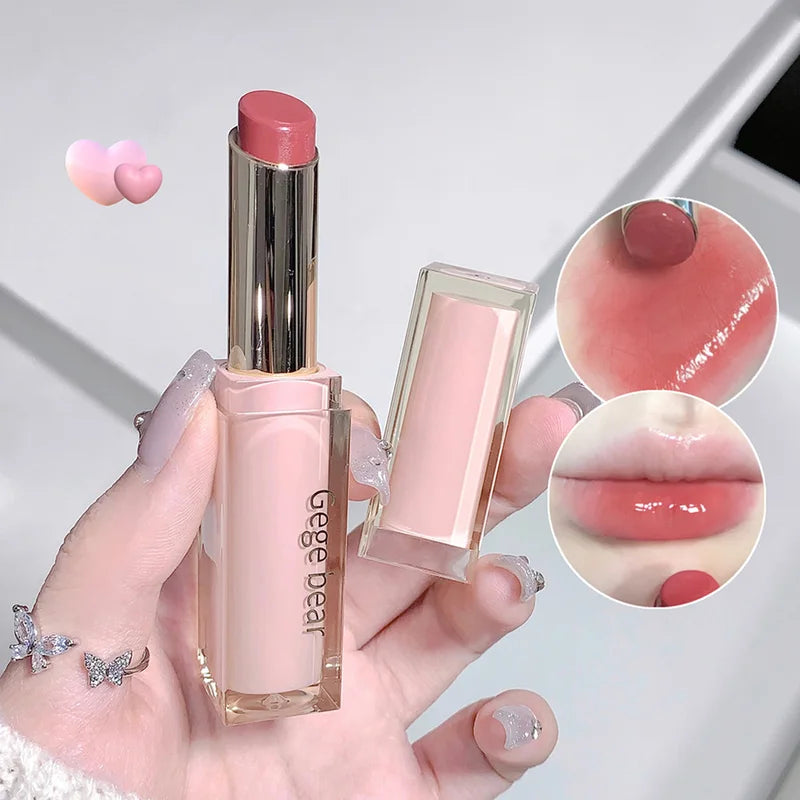 Silky Glossy Lipstick with Water Bomb Moisture - Comfortable Ultra Sheen Lip Balm