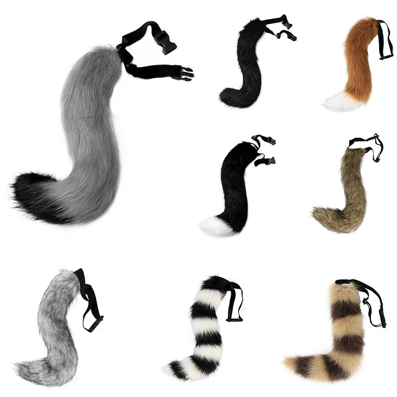 Anime Animal Tail Cosplay Costumes Accessories for Role Play Halloween Party