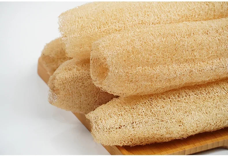 Natural Organic Loofah Sponge - Exfoliating Shower Body Scrubber 30-40cm