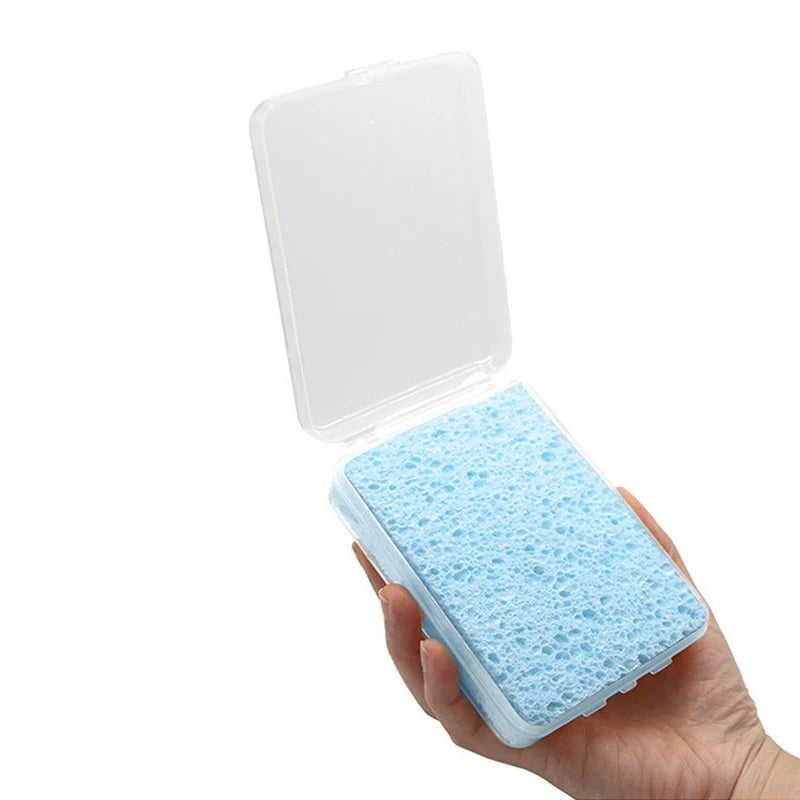 Water Absorbing Art Sponge Set for Painting & Cleaning - Reusable Cotton Watercolor Brushes