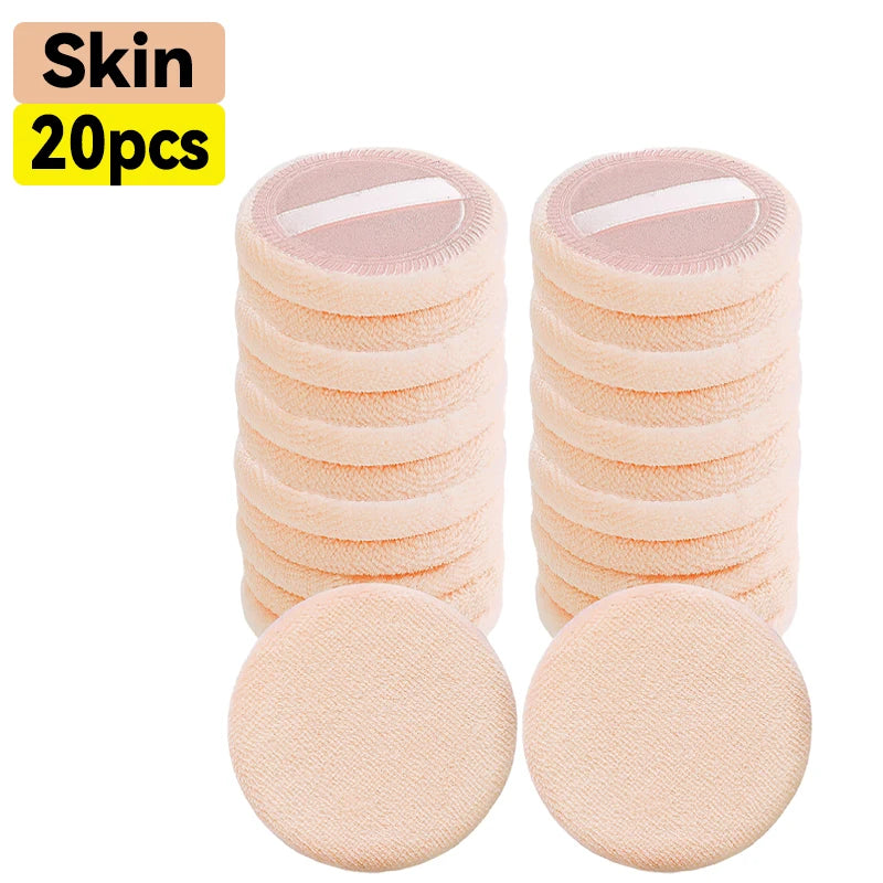 10-50pcs Makeup Sponge Set Soft Cotton Powder Puffs for Foundation & Loose Powder