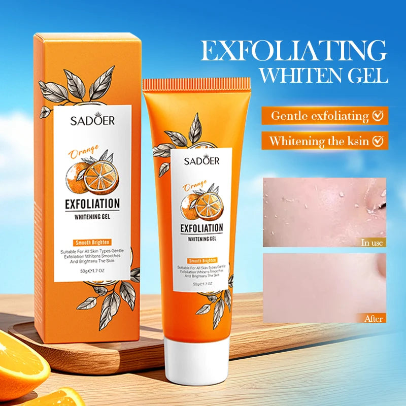 Exfoliating Peeling Gel Facial Scrub for Moisturizing & Blackhead Removal