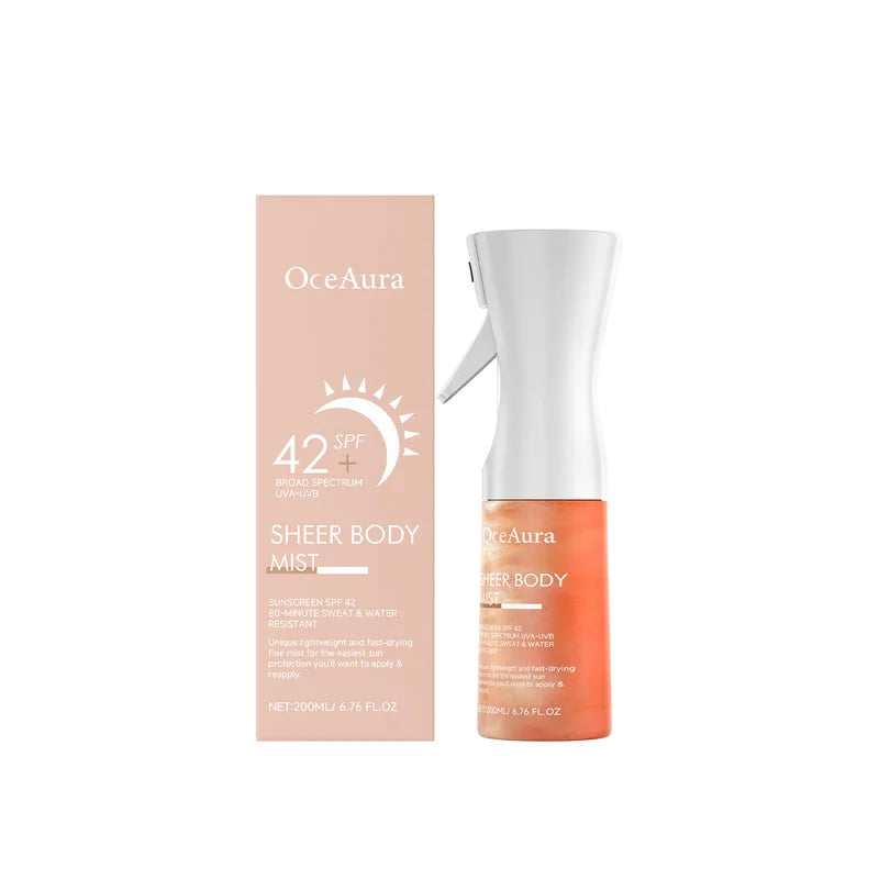 Waterproof SPF42 Sunscreen Spray with Anti-UV Protection and Moisturizing Formula