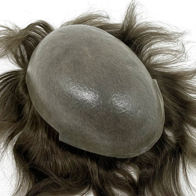 Ultra-Thin Skin Invisible Men’s Wig Capillary Prosthesis - Natural Hairline