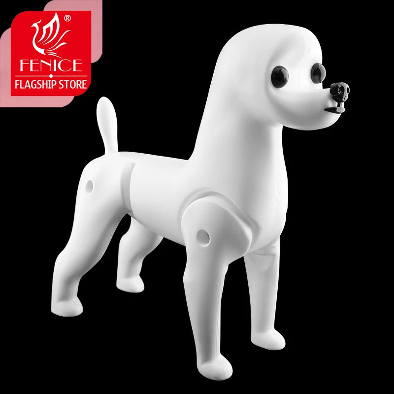 Dog Grooming Practice Skeleton Model with Fake Hair - Full Body Pet Training Tool