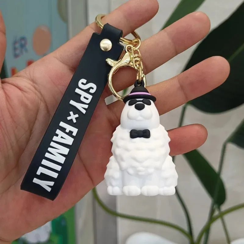 Anime Keychain with Cute PVC Silicone Charm - Backpack & Car Accessory, Multiple Colors