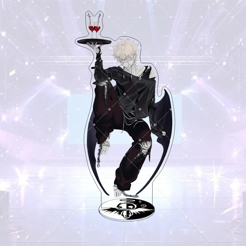 Anime Character Acrylic Stand Keychain Set - Cute Desktop Decor & Collectible