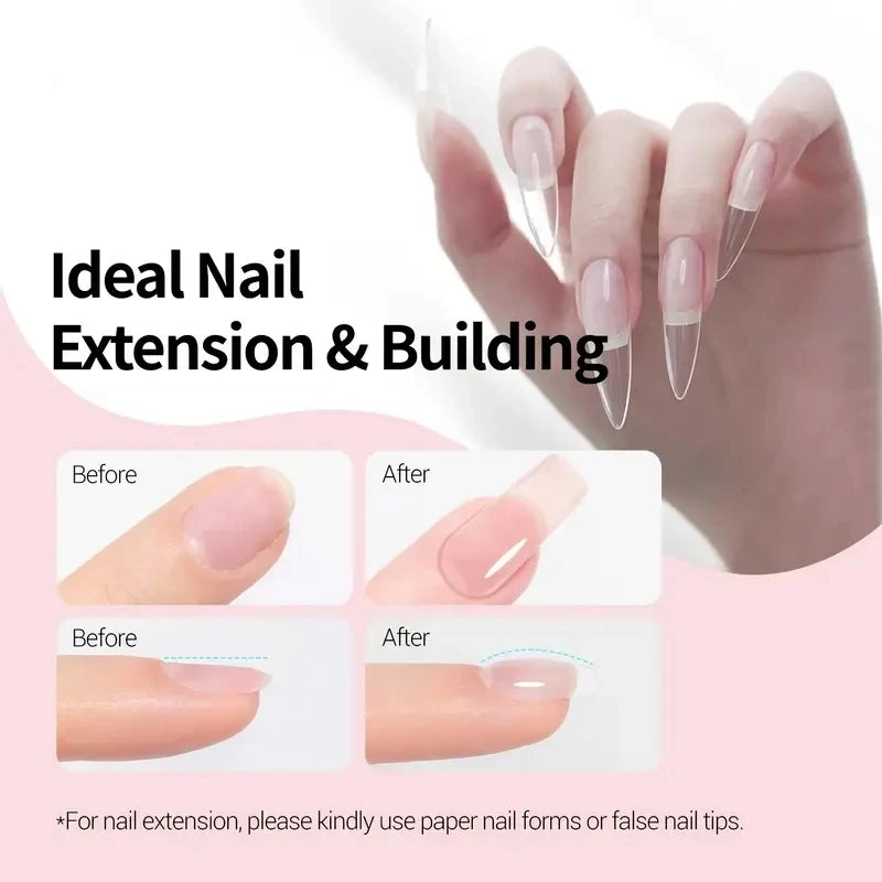 12 Colors 30ml Nail Extension Gel Polish - Long-Lasting & Formaldehyde-Free