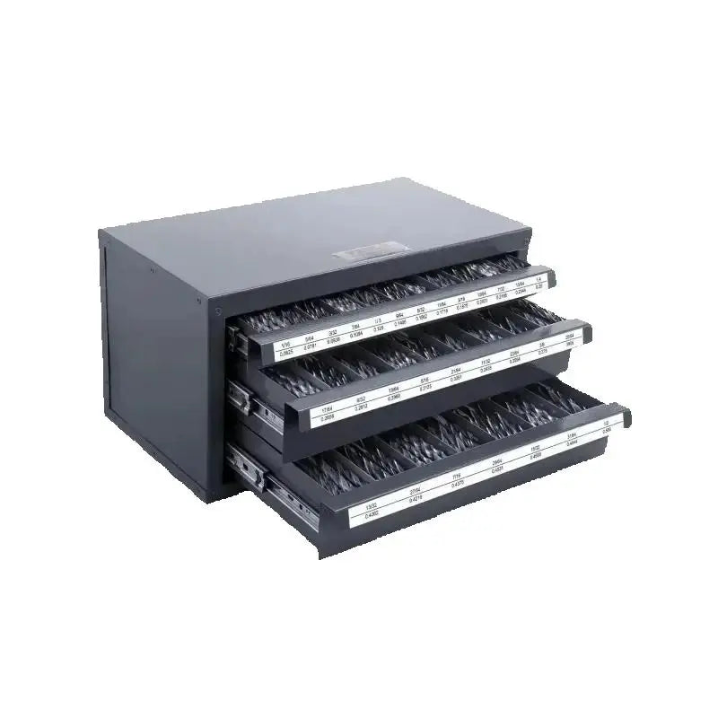 Drill Bit Dispenser Cabinet Organizer with 3 Drawers for Storage