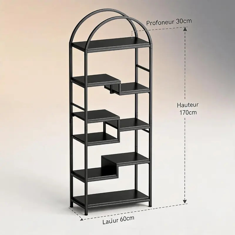 Multi-Function 3-in-1 Bookcase with Shoe Storage & Coat Rack - Entryway Organizer