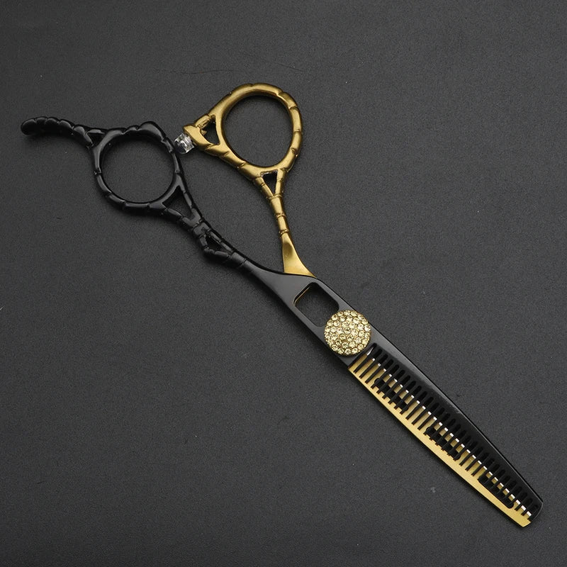 6-Inch Hair Cutting Scissors Thinning Hair Shears Barber Styling Tool