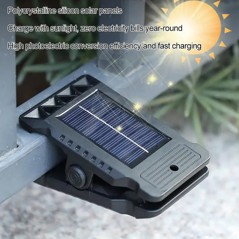 Outdoor Solar Clip Lights Waterproof Lanterns for Garden & Camping
