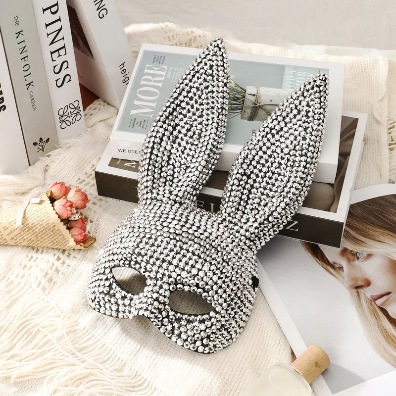Full Diamond Animal Party Mask for Women & Men - Rabbit, Halloween, Festival