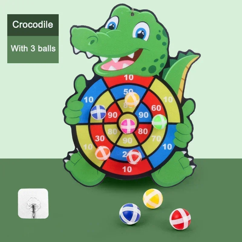 Kids Educational Dart Board with Sticky Balls Indoor Toy Montessori Game for Children