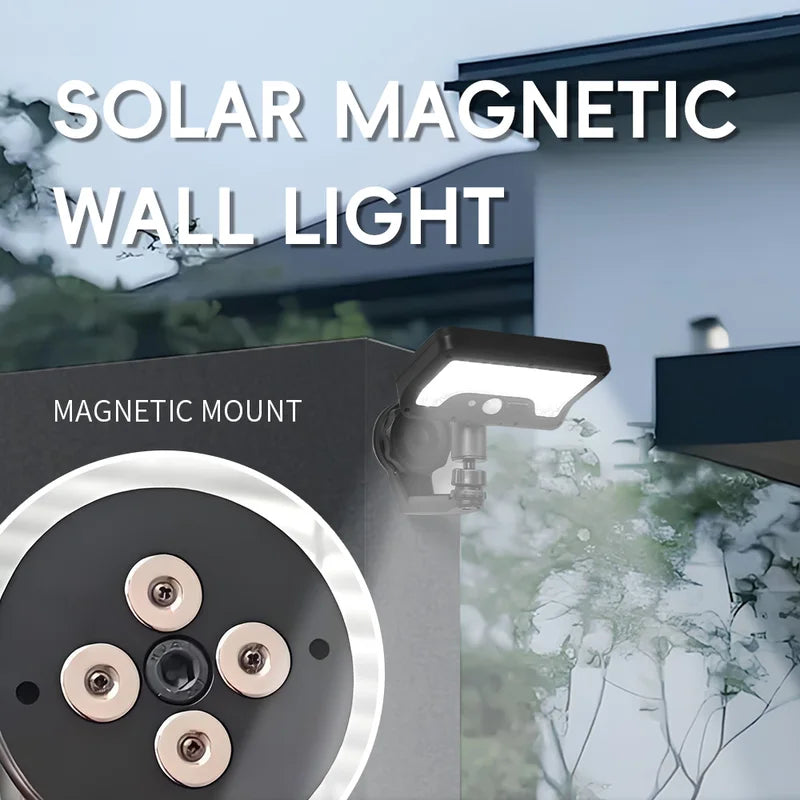 Solar Outdoor Wall Light with Human Body Induction, Super Bright Street Lamp
