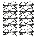 Party Favor Set of 10 Round Wizard Glasses No Lenses Halloween Magic Theme
