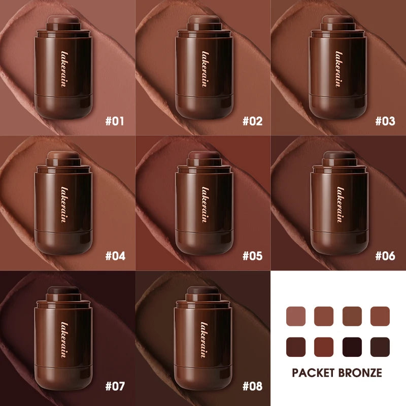 3D Contour Stick Packet Bronzer & Blush Cream Face Makeup - Easy To Apply