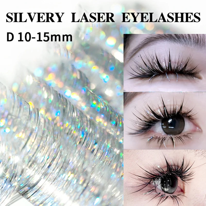 Sparkling Laser Eyelashes Glitter False Lashes Brightening Party Makeup