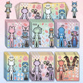 DIY Sticker Making Kit - 6/12 Sheets Kids Cartoon Craft Supplies for Parties
