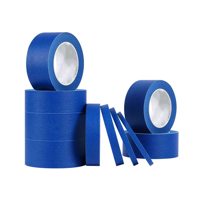 Blue Masking Tape for Painting Edges and Ceilings - Residue-Free DIY Masking Tape