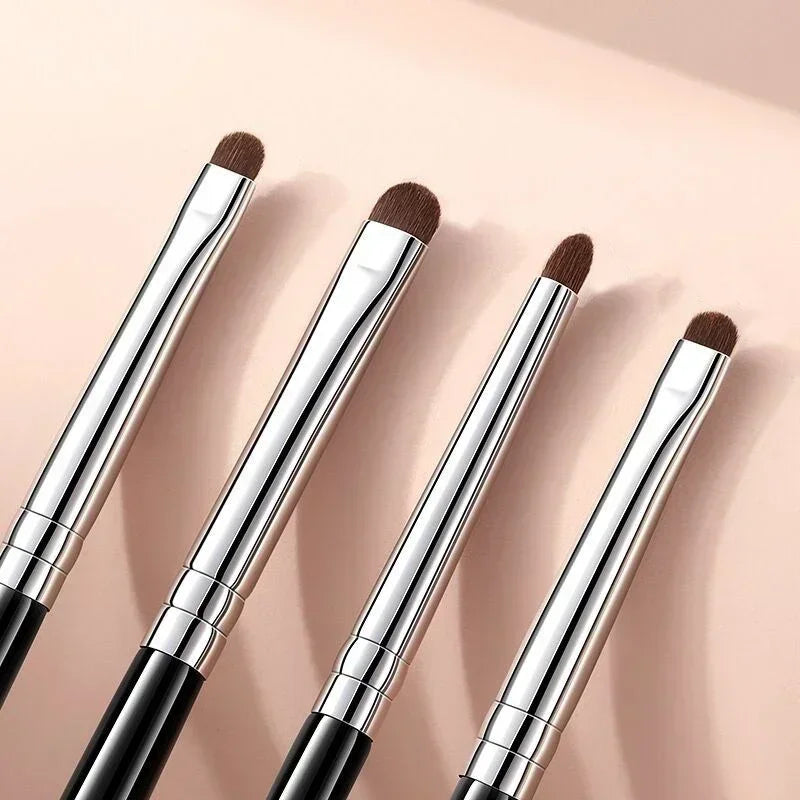 Precise Eyeshadow Brush Set with Horsehair for Eyelid Highlighting & Detail Makeup