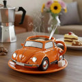 Funny Beetle Shaped Coffee Mug - Unique Novelty Car Cup for Desktop Decor