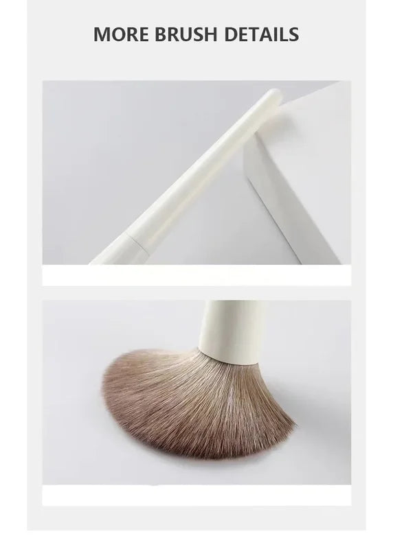 Soft Fluffy Makeup Brush Set - 10 Pcs Eye Shadow, Foundation, Blush & Powder Brushes for Women