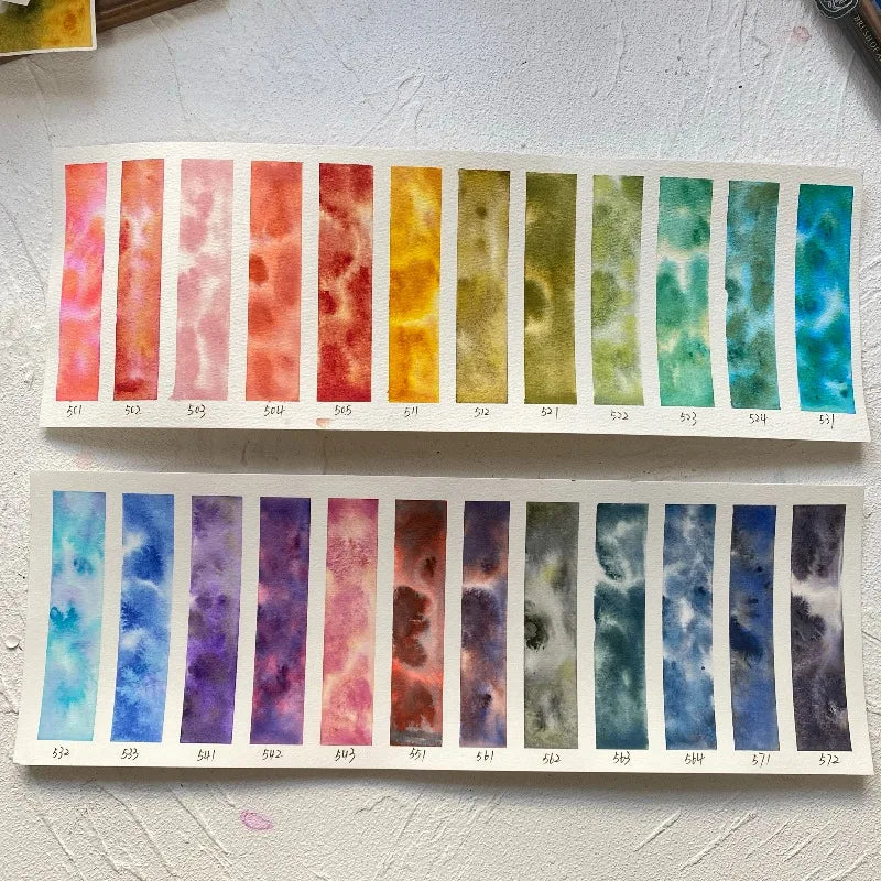 Watercolor Pigment Set - Professional Artist Supplies for Beginners and Experts