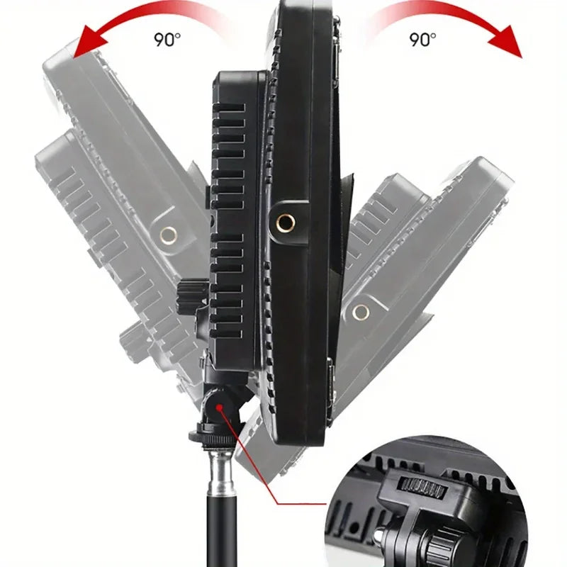 Dimmable LED Video Studio Light for Live Streaming Photography & Recording