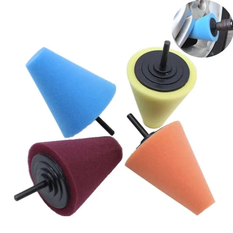 Car Wheel Polishing Sponge Set for Electric Drill Buffing Cone Buffing Ball