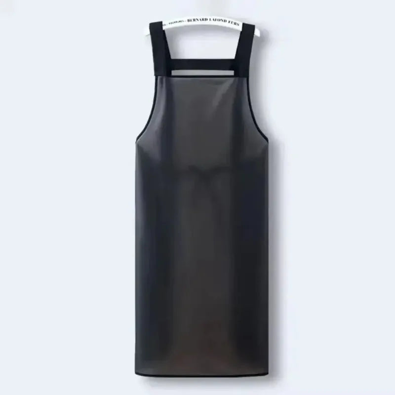 Waterproof PVC Kitchen Apron - Oil Resistant Dirt-Proof Protective Cooking Apron