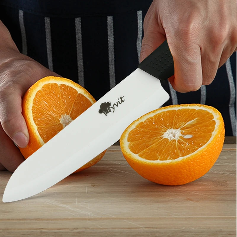 Ceramic Knife Set with Multi-Color Handles - 3 to 6 Inch Kitchen Knives for Chef and Bread Use